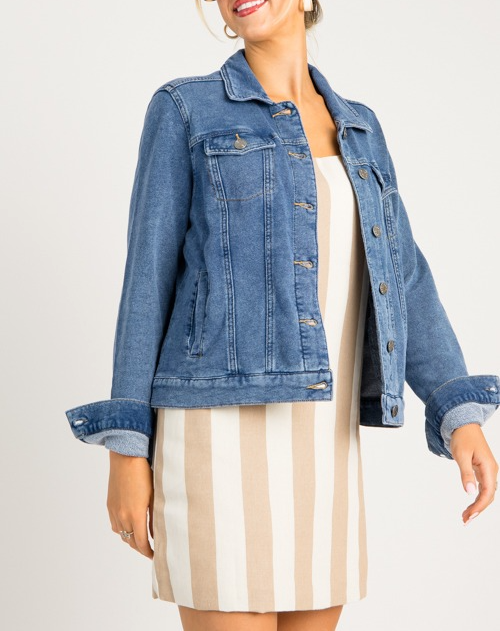 Closet Staple Denim Jacket Coat