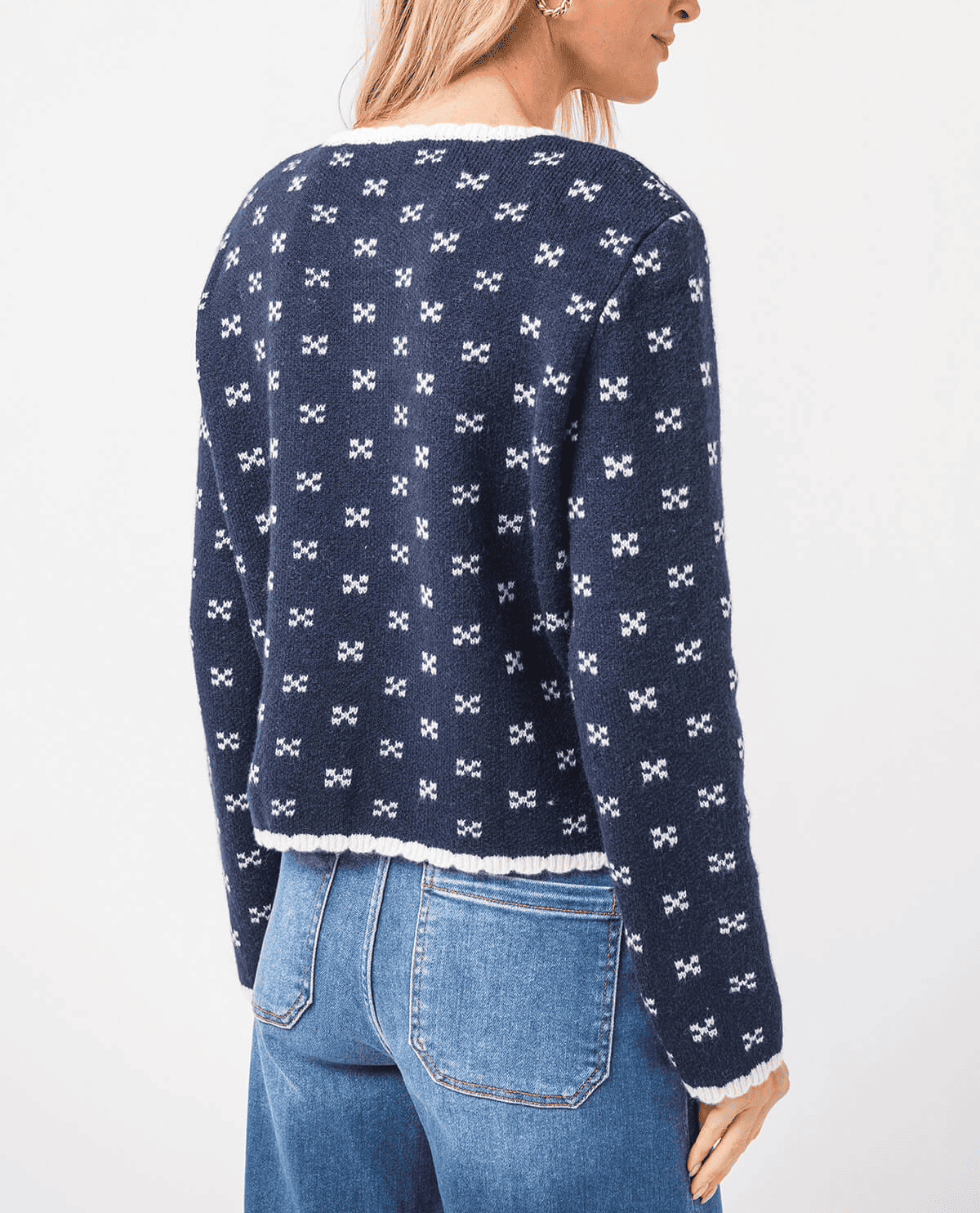 Bow Tie Knit Cardigan