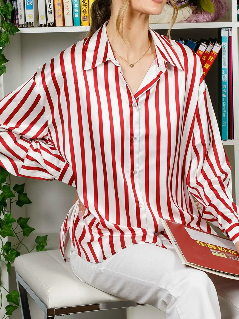 Casual Striped Printed Shirt