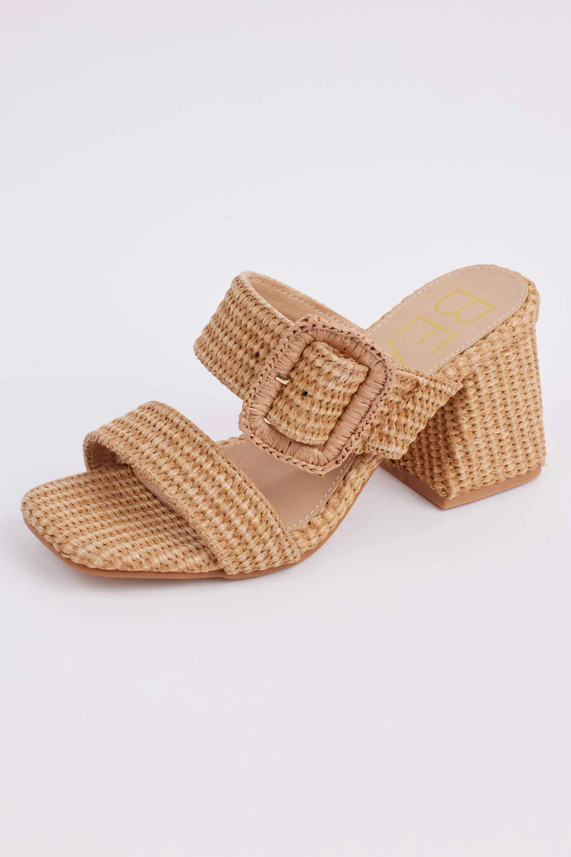 High Heeled Woven Sandals