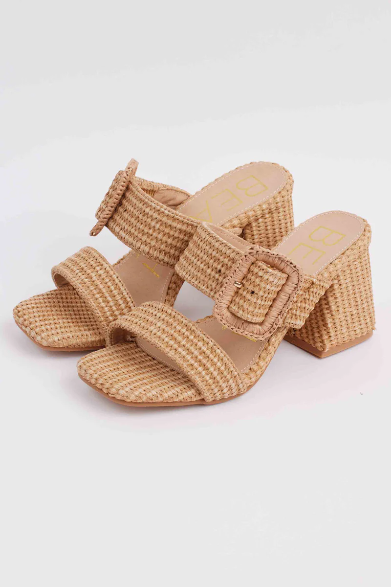High Heeled Woven Sandals