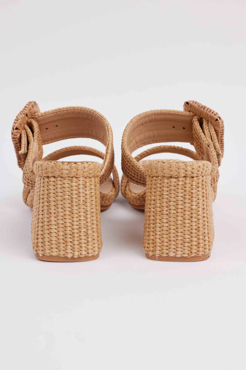 High Heeled Woven Sandals