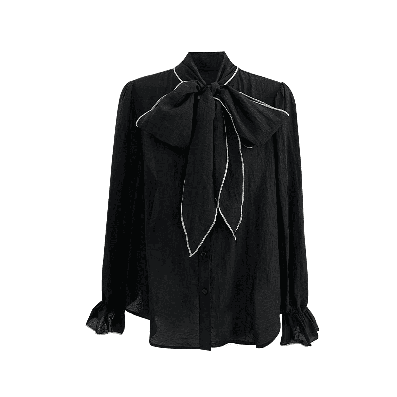 Lace-up Cotton Stylish Casual Shirt