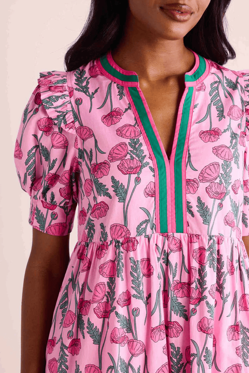 Colorful Floral Midi Dress