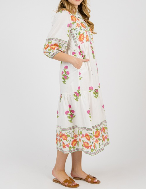 Floral Print Midi Dress