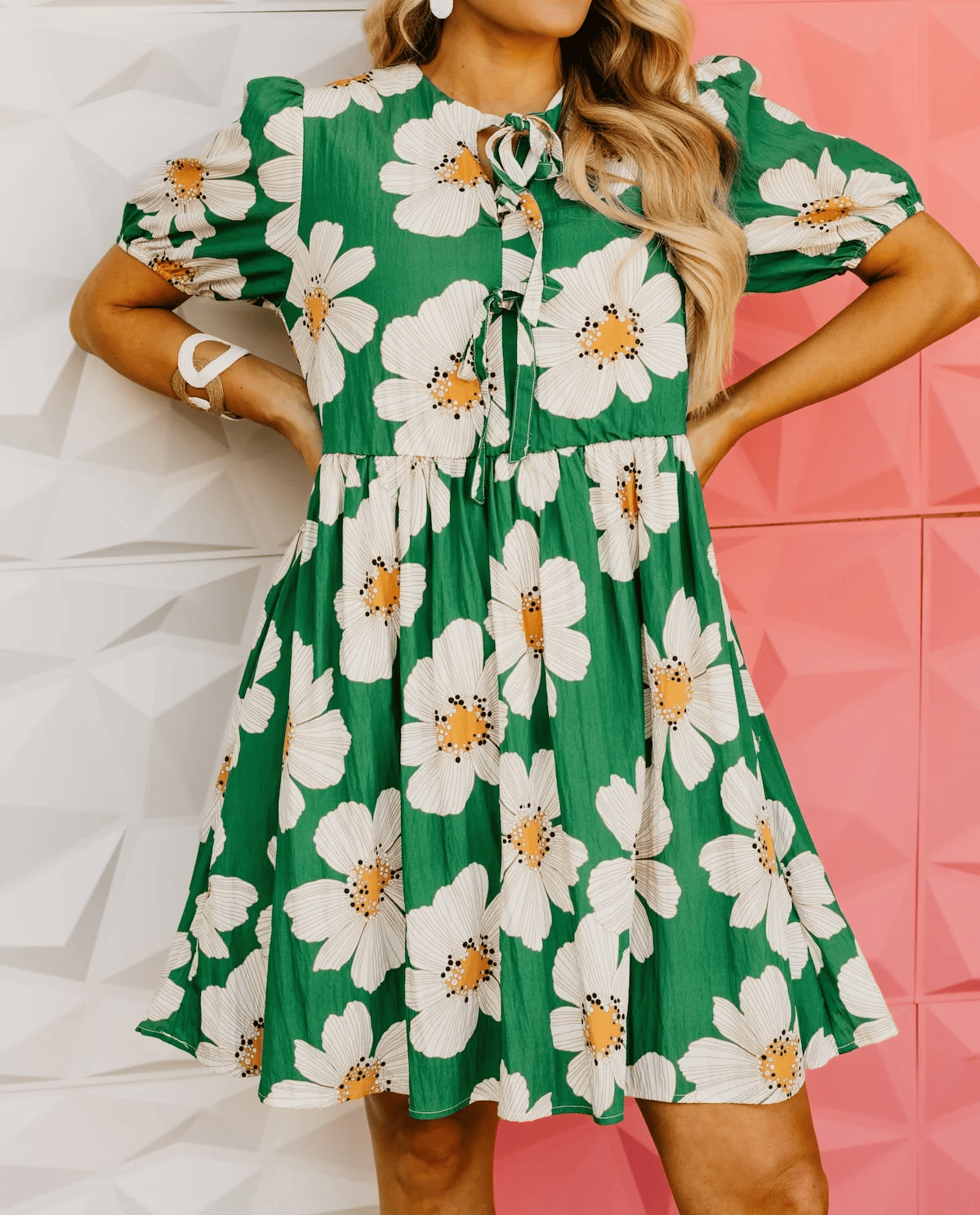 The Kami Floral Puff Sleeve Mini Dress