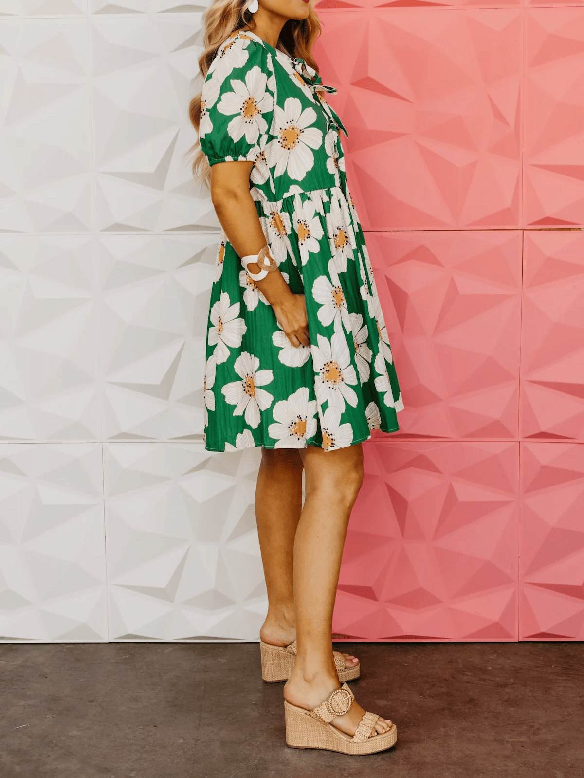 The Kami Floral Puff Sleeve Mini Dress