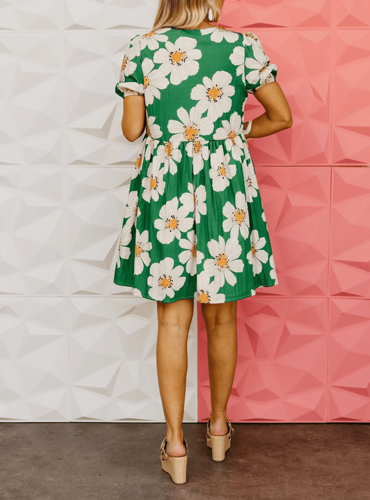 The Kami Floral Puff Sleeve Mini Dress