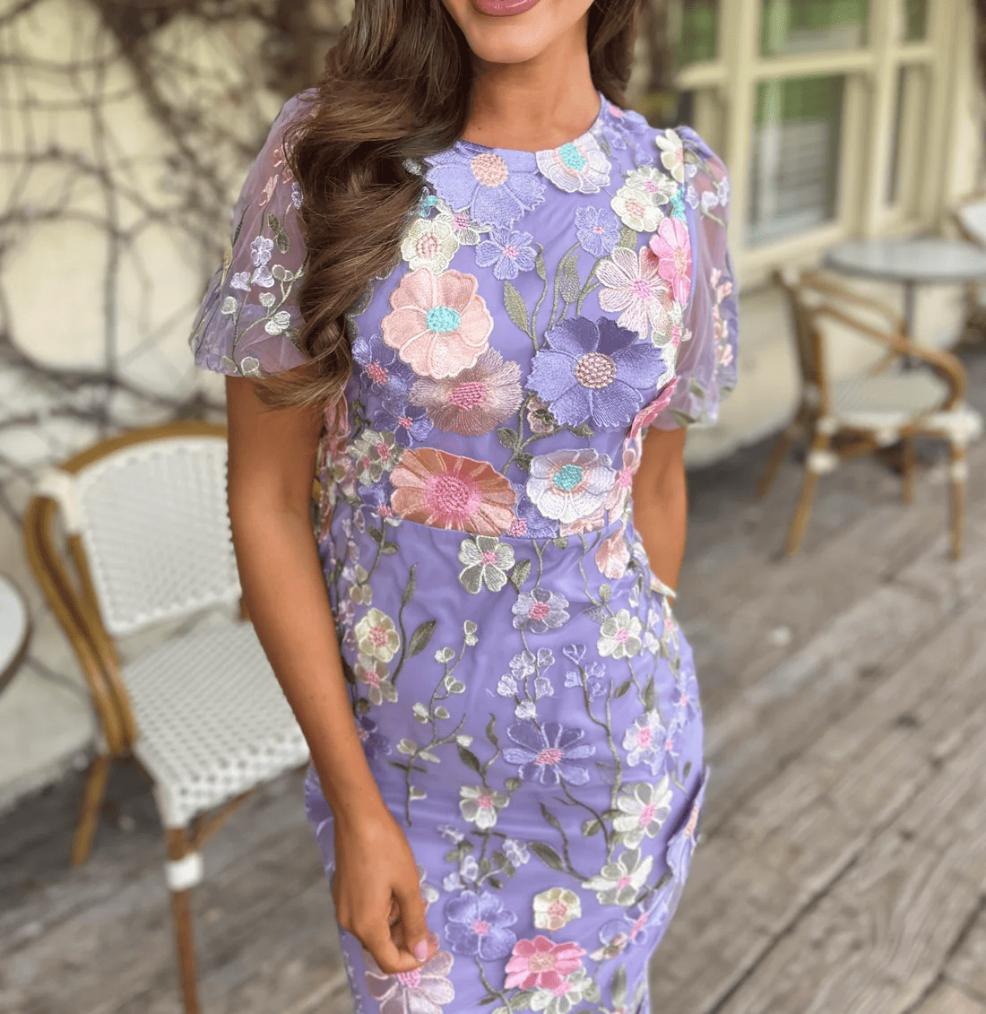 Three-Dimensional Floral Dress