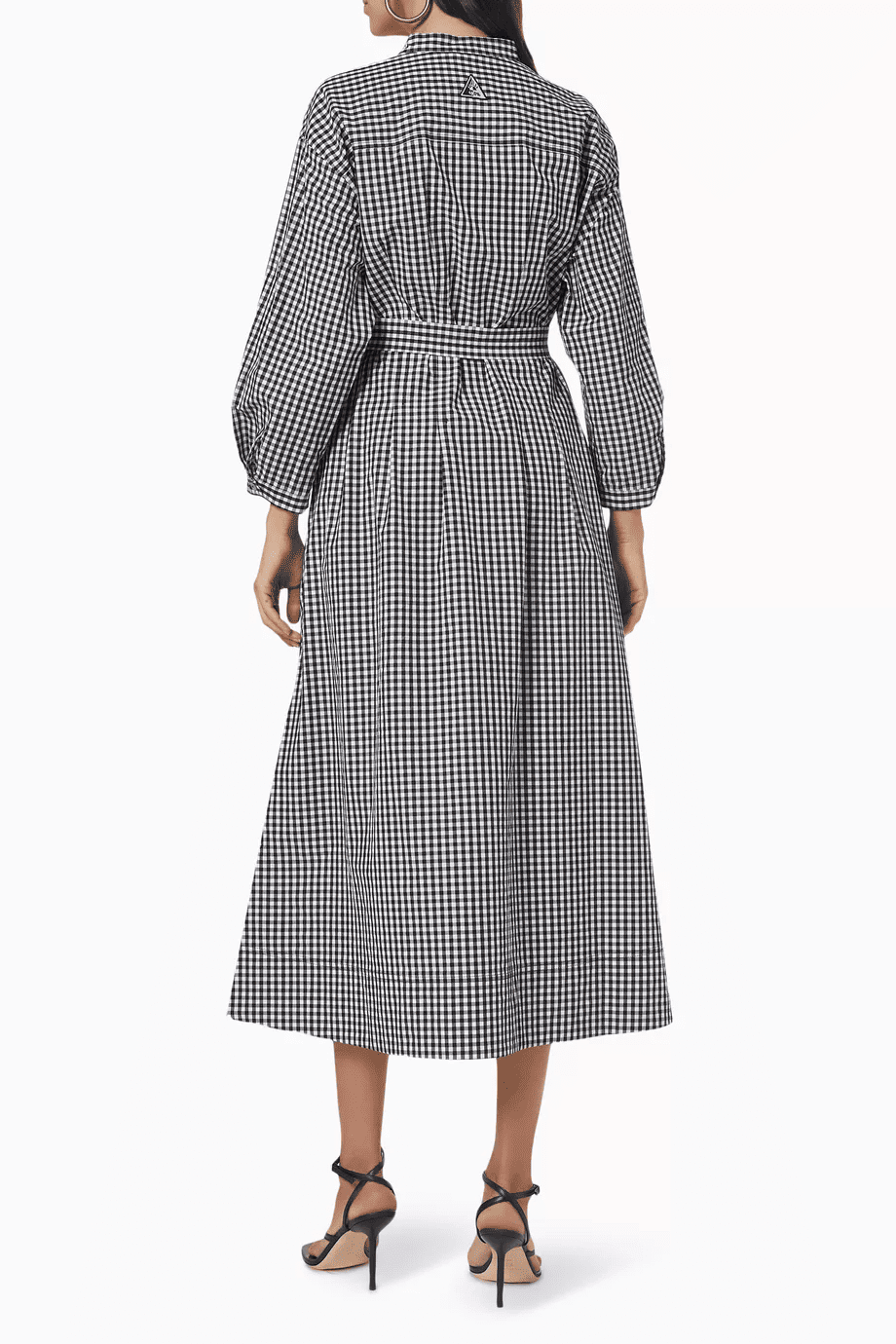 Mesh Striped Shirt Dress