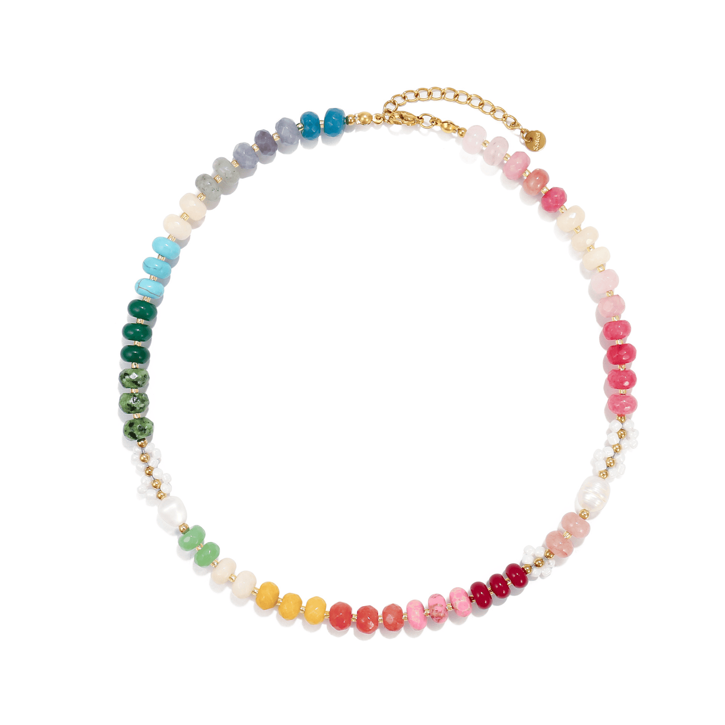 Rainbow Stone Necklace