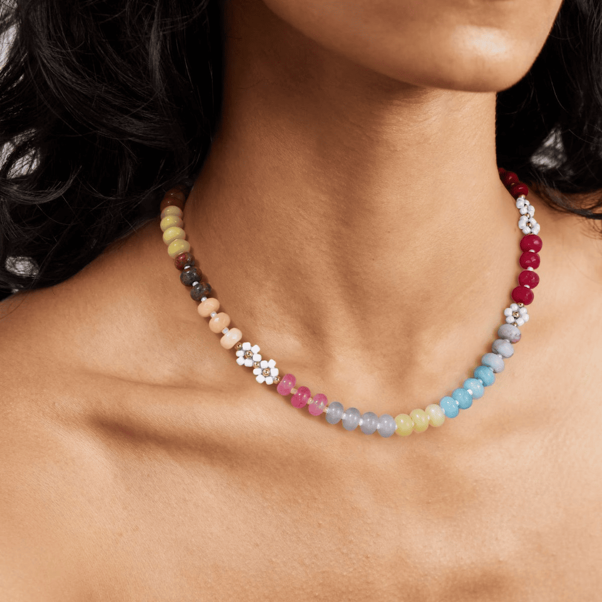 Rainbow Stone Necklace