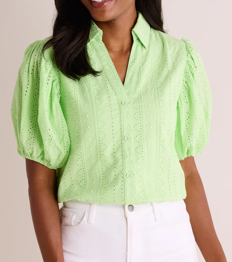 V-neck Cutout Fashion Top