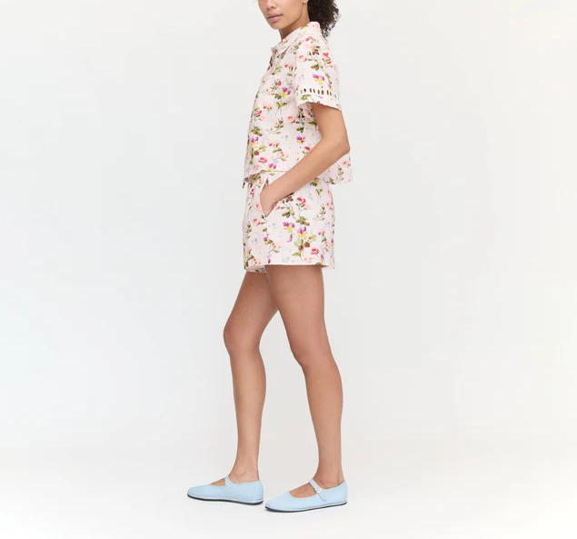 Elegant Printed Lace Two Piece Set