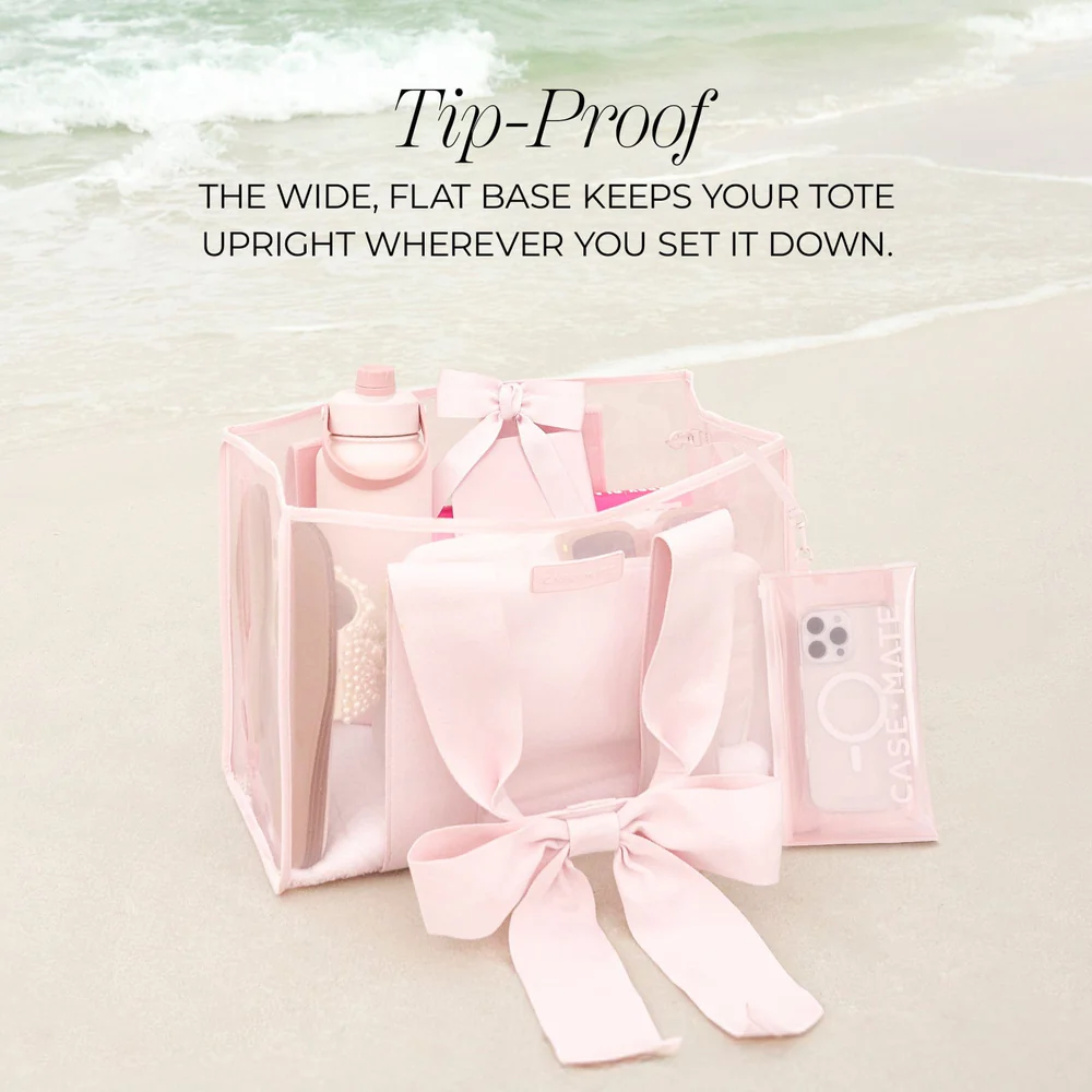 Large Capacity PVC Bow Tote Bag