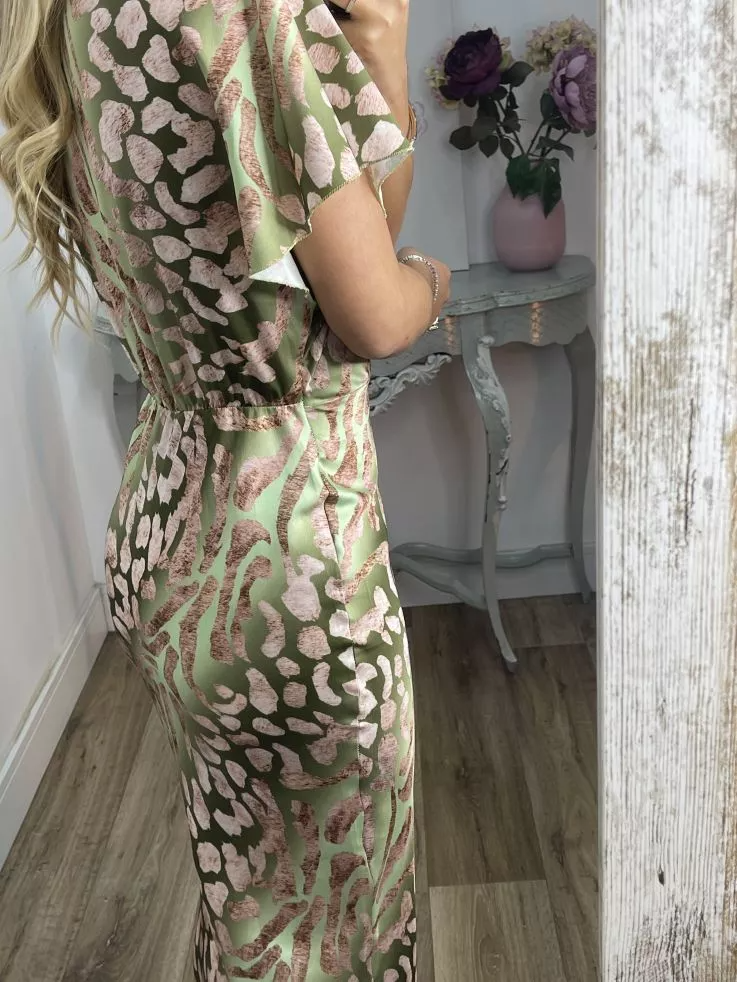 Green Printed Dress