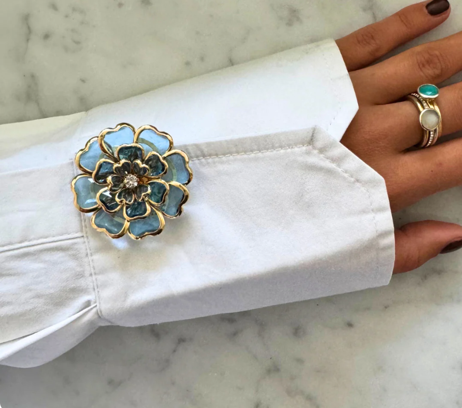 Bisous Flower Cufflinks 1 Set