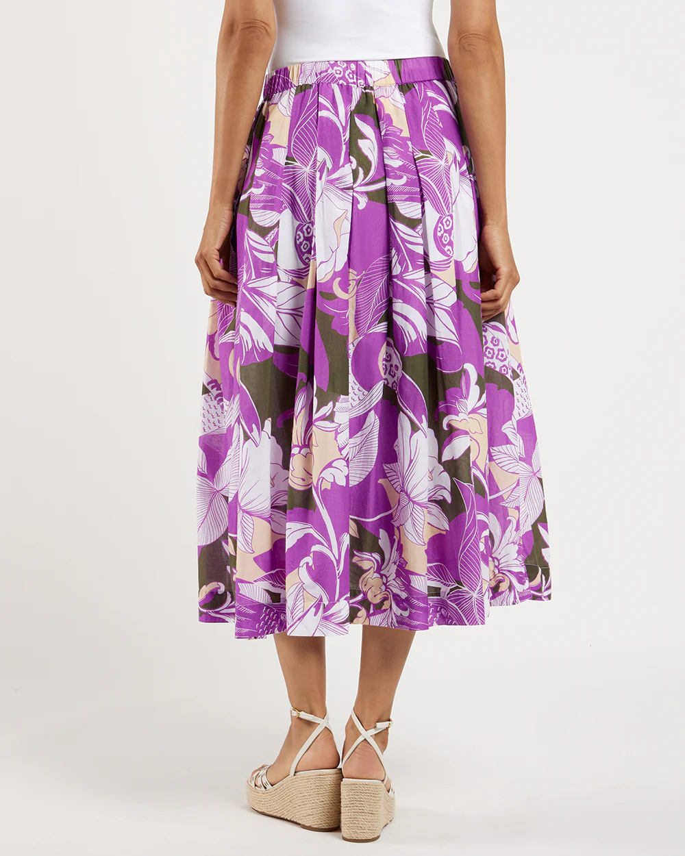 Purple Printed Elegant Two Piece Set