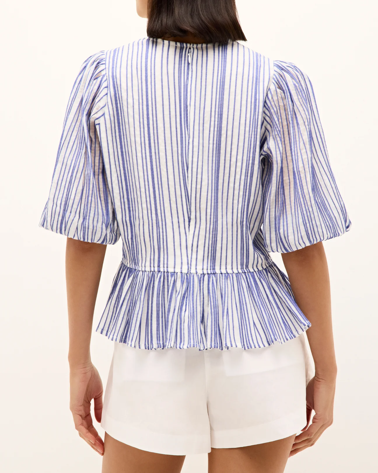 Butterfly Bow Elegant Striped Top