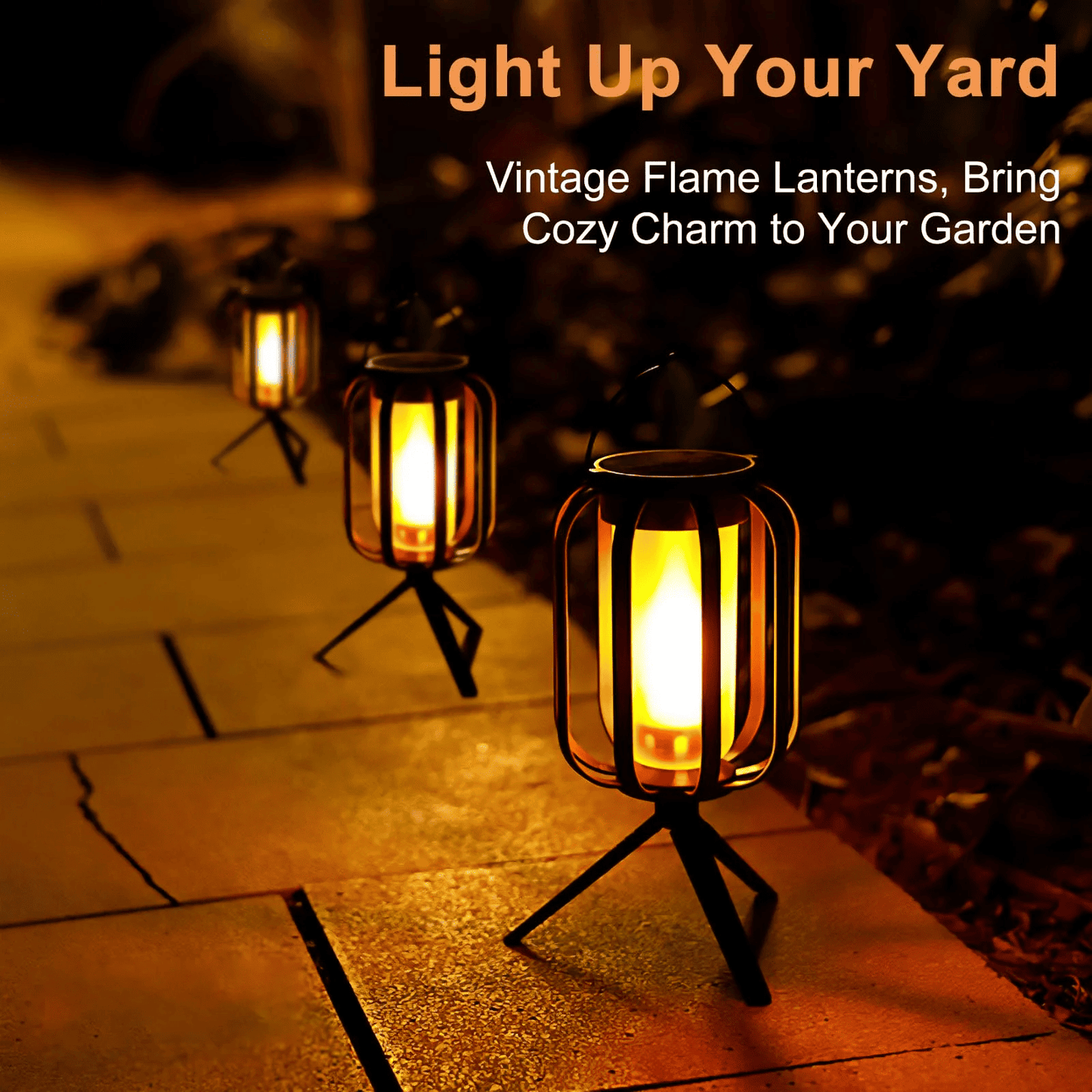 Newest Solar Lights Outdoor,with  4 Lighting Ambiance