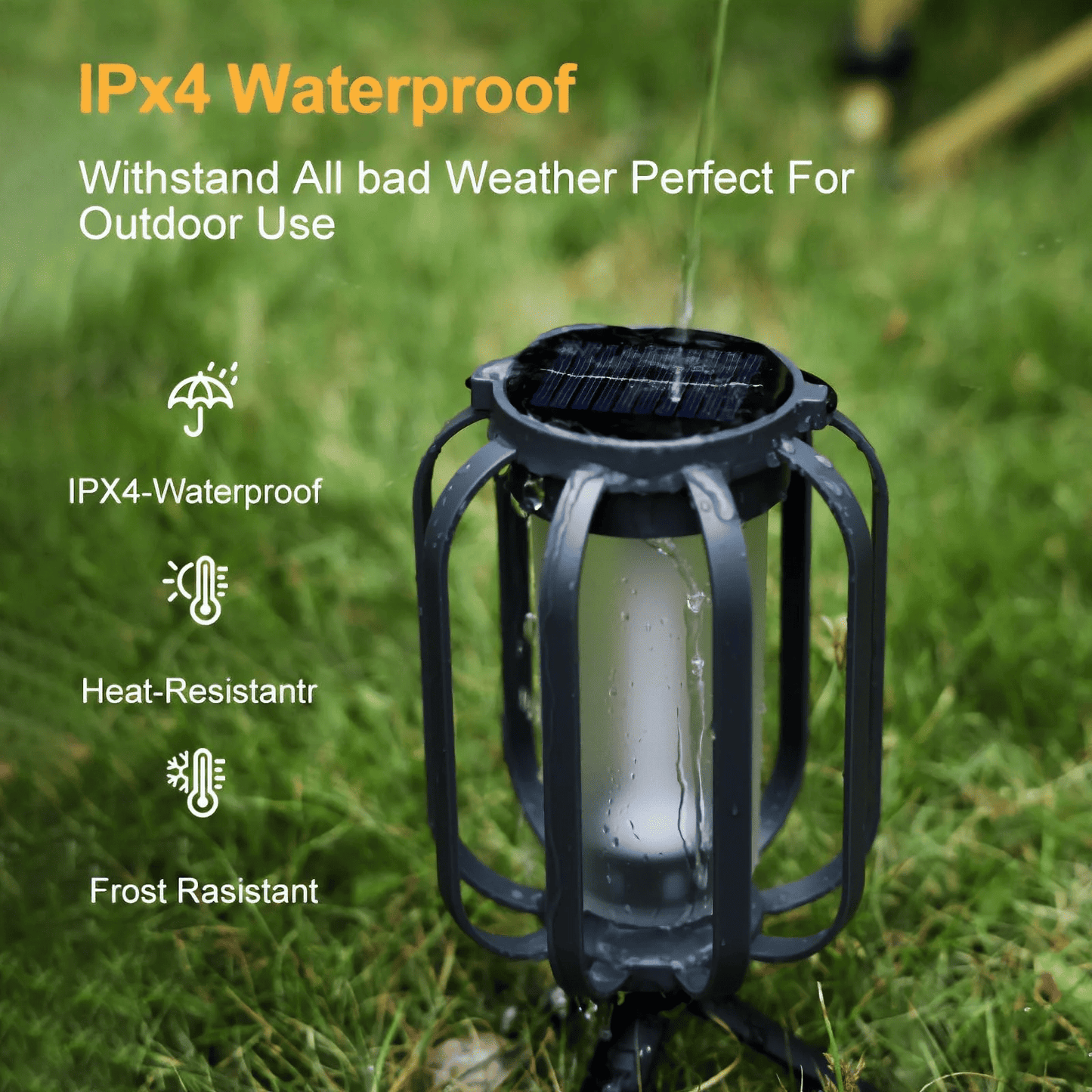 Newest Solar Lights Outdoor,with  4 Lighting Ambiance