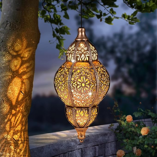 Hanging Solar Lantern Outdoor Decor