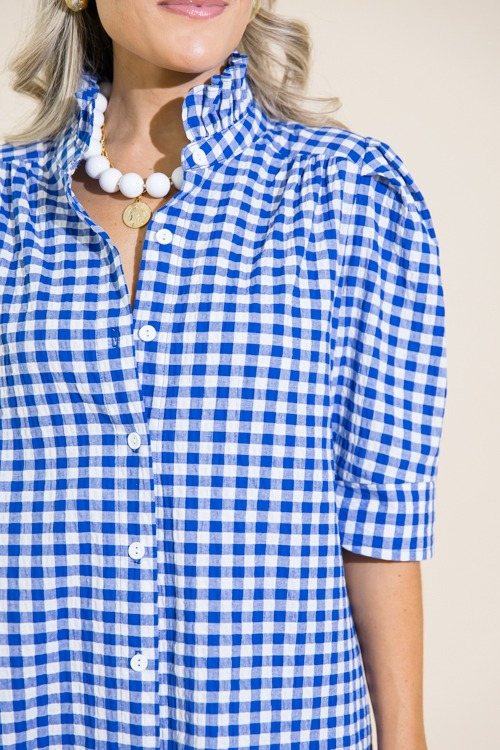 Classic Gingham Collared Dress