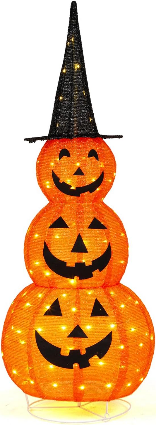 Halloween Foldable Pumpkin Decorative Lights