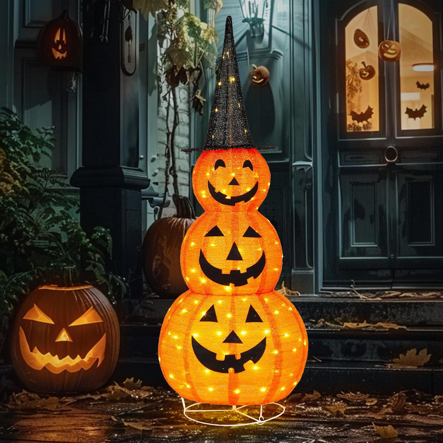 Halloween Foldable Pumpkin Decorative Lights