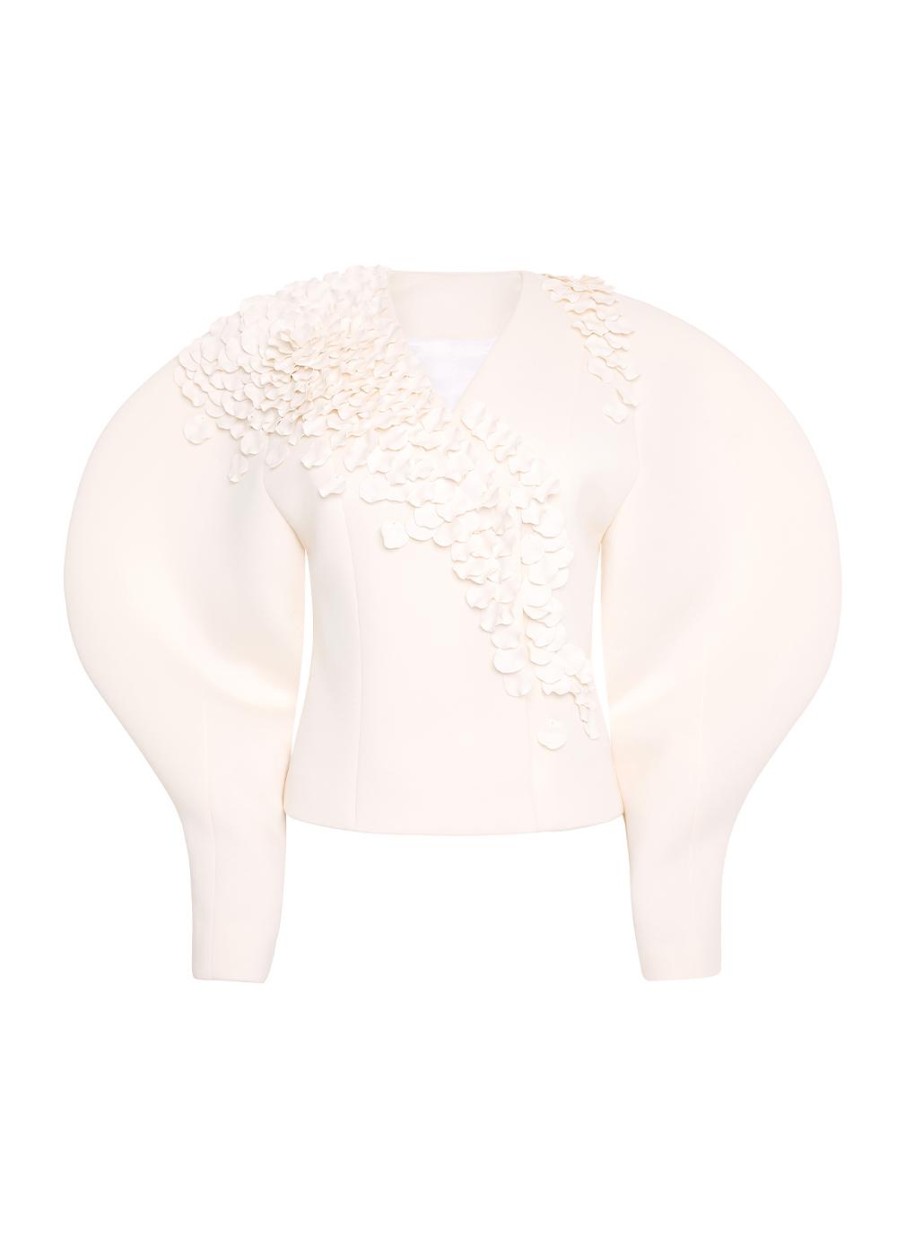 Petal Embellished Jacket & Skirts