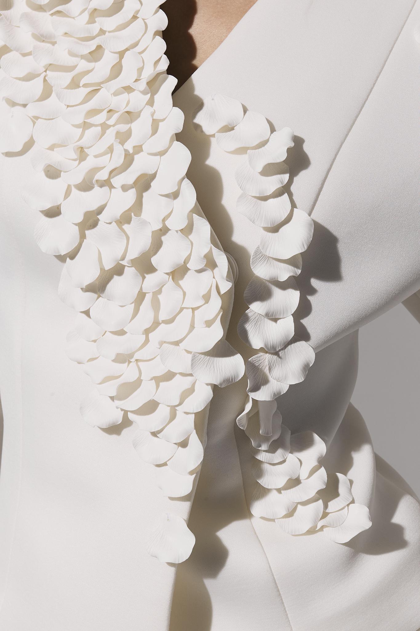 Petal Embellished Jacket & Skirts
