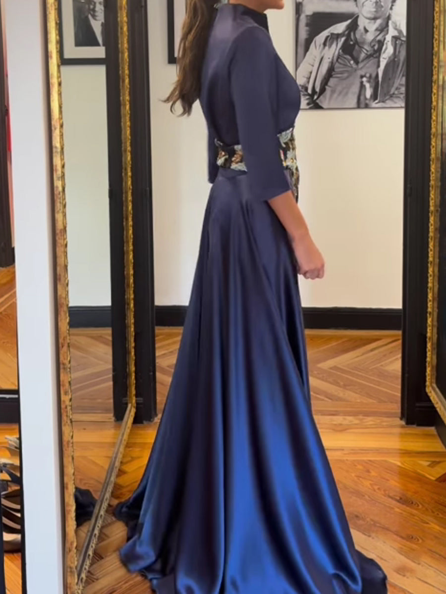 Elegant Embroidered Two Pieces Dress