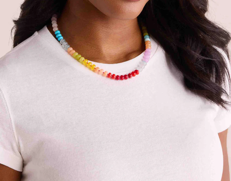 Rainbow Stone Necklace