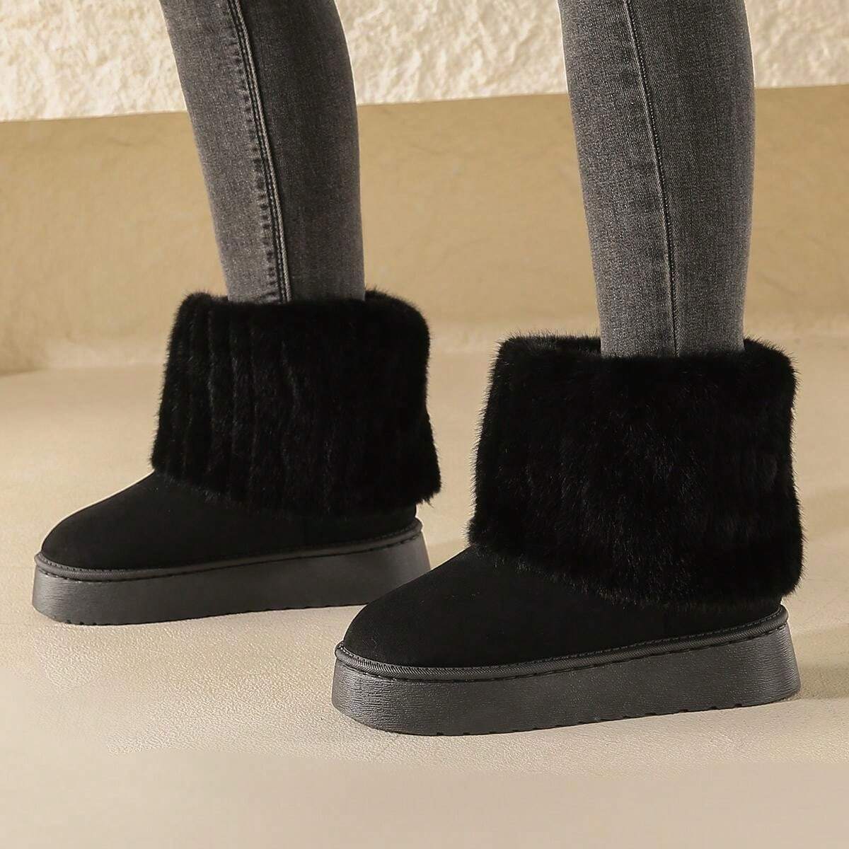 Winter Anti-Slip Thermal Lined And Thick Warm Wool-Lined Shoes