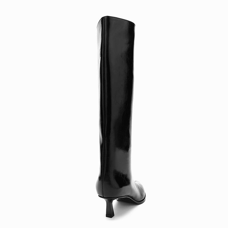 Fall and Winter Black Pointed Toe Boots