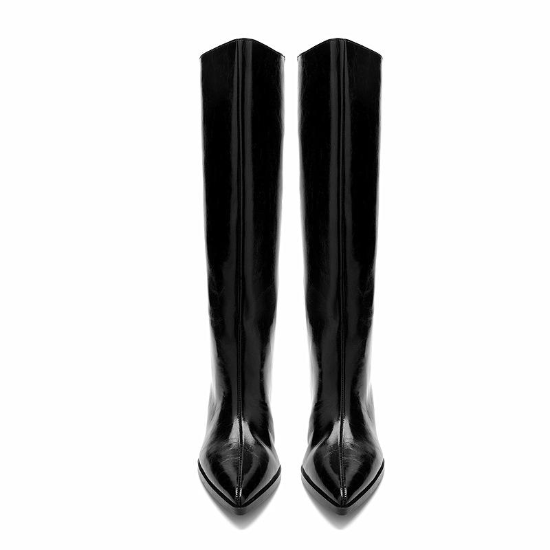 Fall and Winter Black Pointed Toe Boots