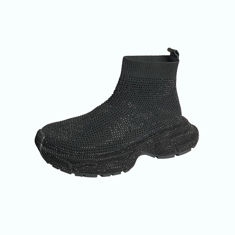 Rhinestone high top sneakers