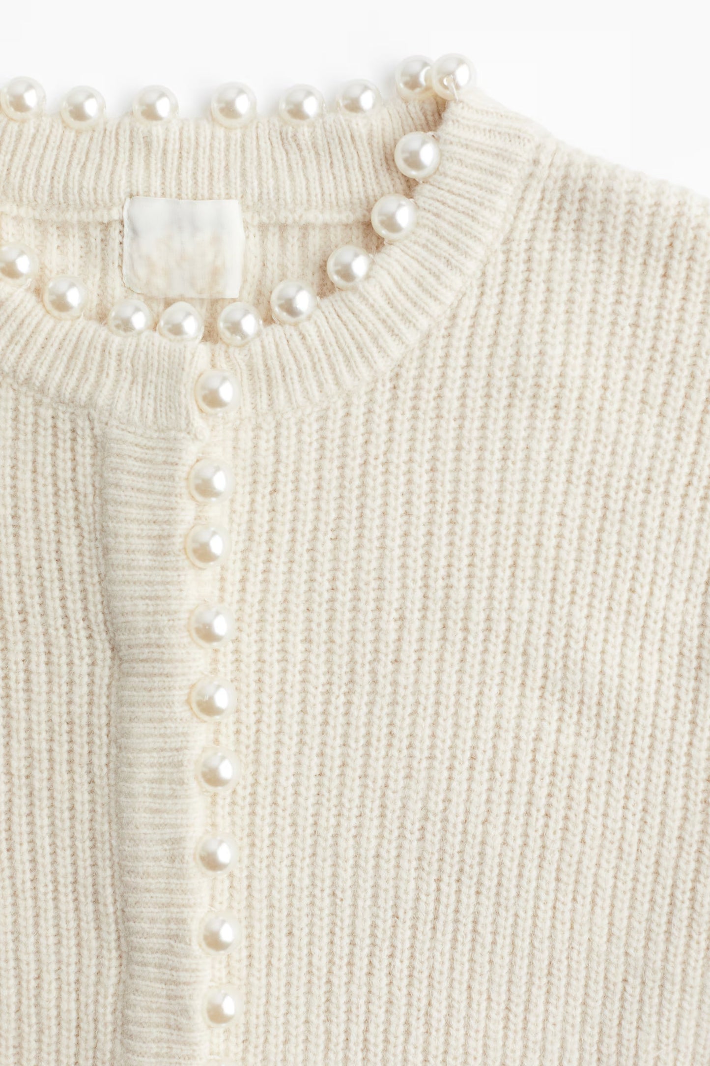 Fall and Winter Pearl Round Mouth Cardigan Coat