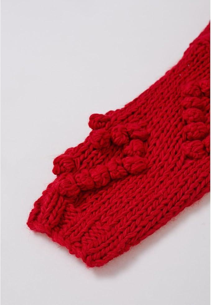 Women's Heart High Neck Knit Sweater