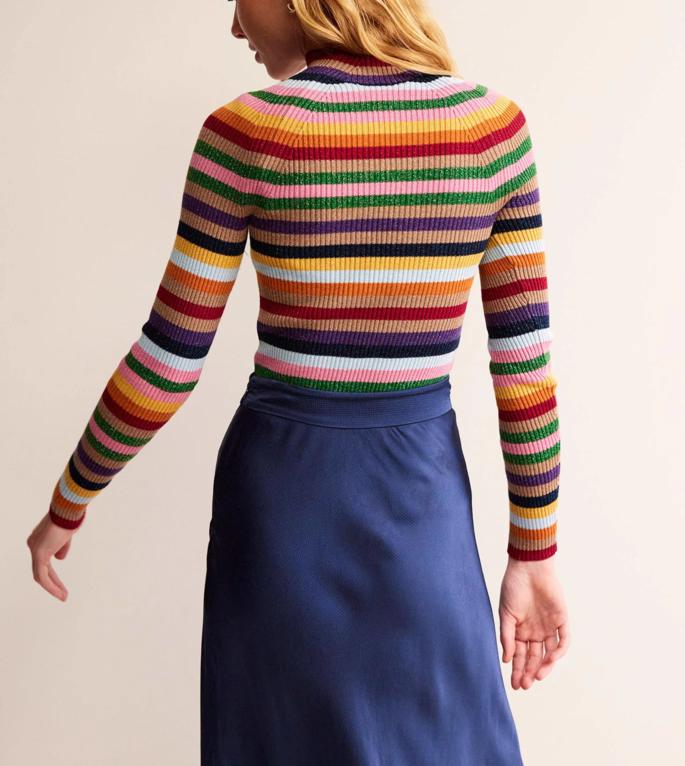 Colorful Crew Neck Sweater