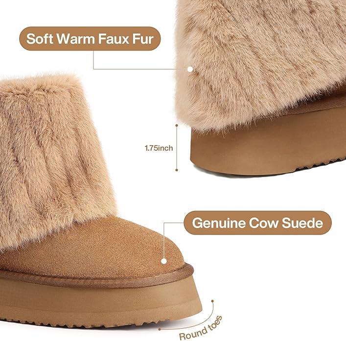Winter Anti-Slip Thermal Lined And Thick Warm Wool-Lined Shoes