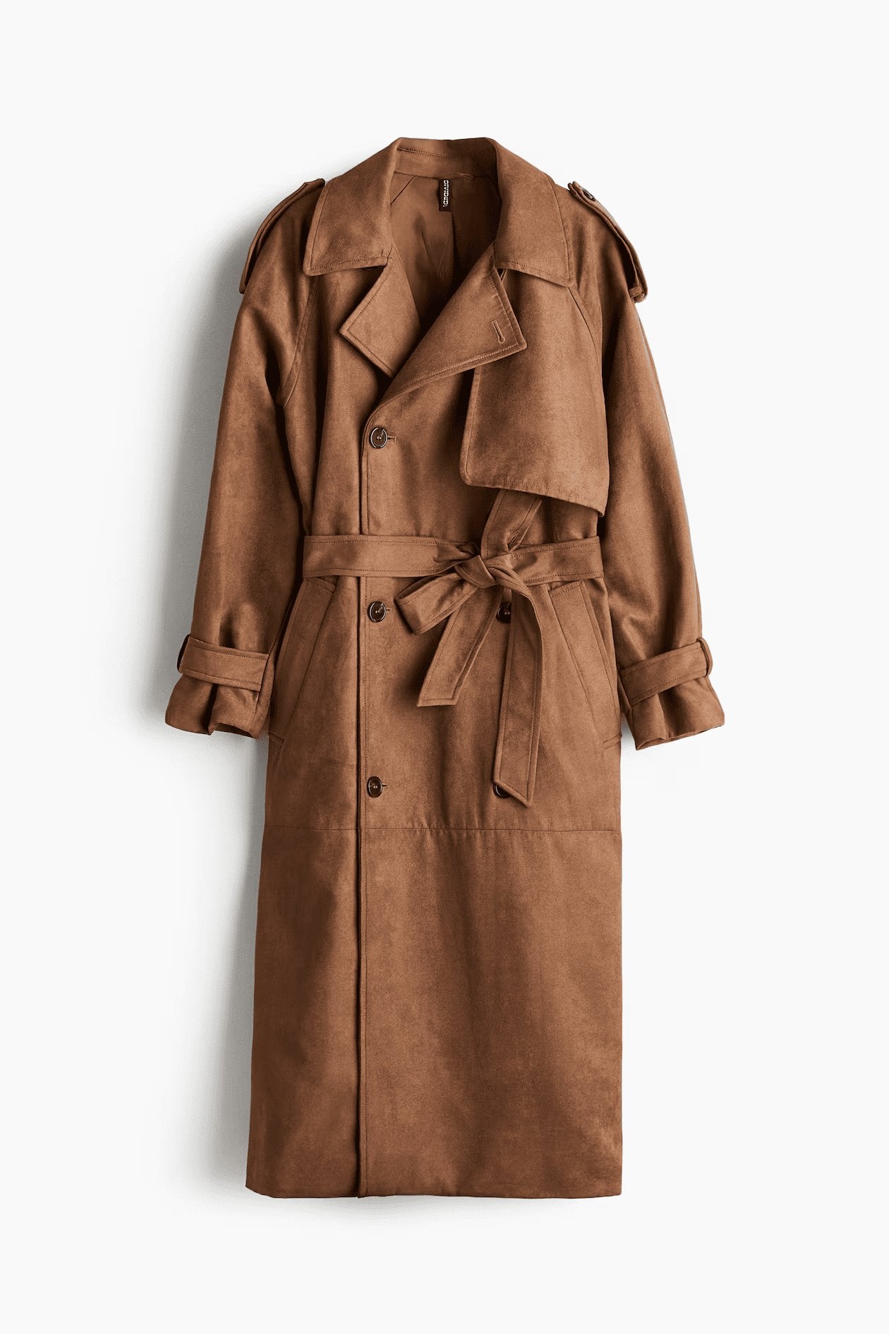 Double-breasted fashion trench coat