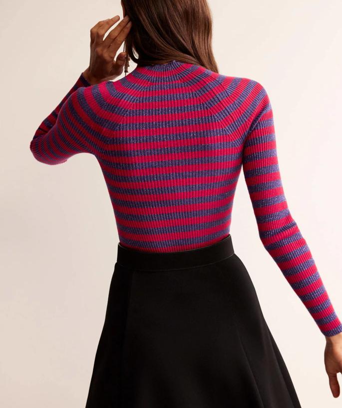 Colorful Crew Neck Sweater