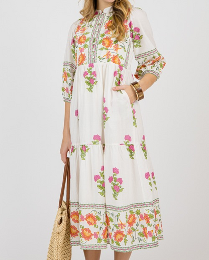 Floral Print Midi Dress