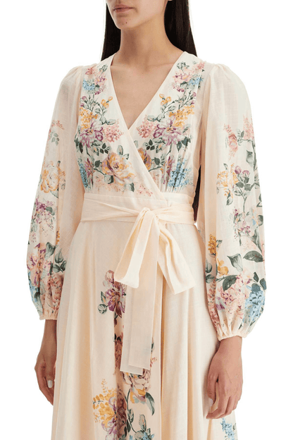 Printed Pink Dress with Pockets