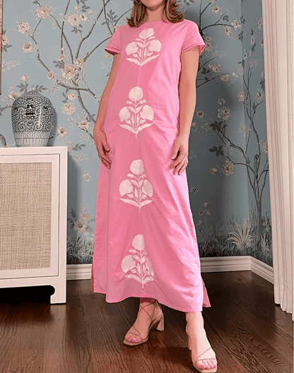 Pink Printed Summer Dress