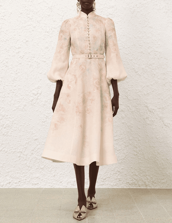 Crush Buttoned Midi Dress