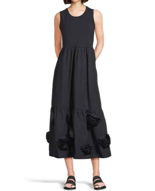 Roses  Sleeveless Dress - 2 Colors