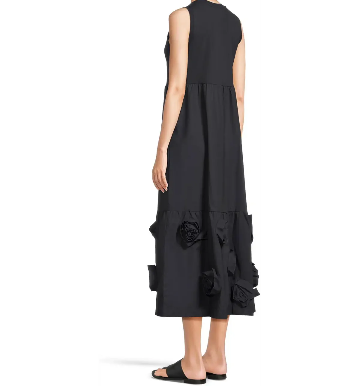 Roses  Sleeveless Dress - 2 Colors