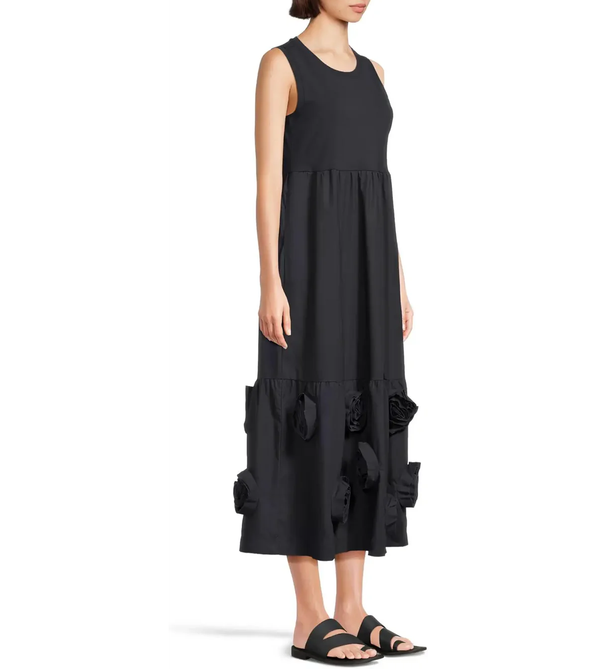 Roses  Sleeveless Dress - 2 Colors